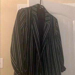 Green strip blazer